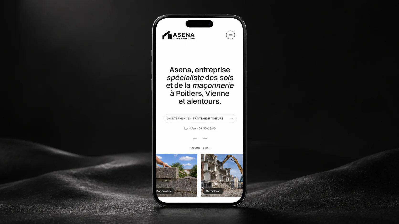 Aperçu du site Asena