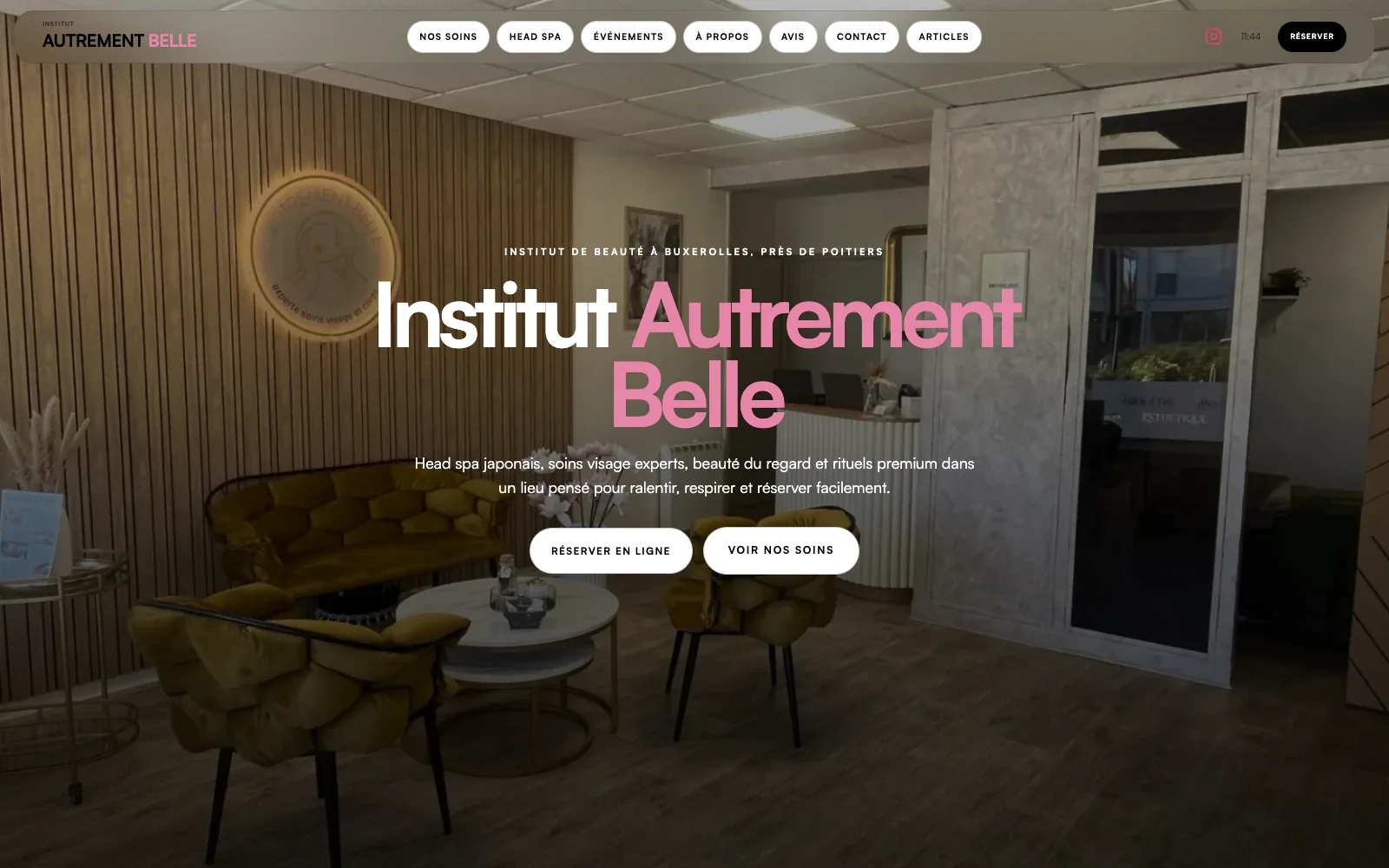 Site vitrine de l’Institut Autrement Belle